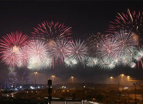 迁西县焰火晚会